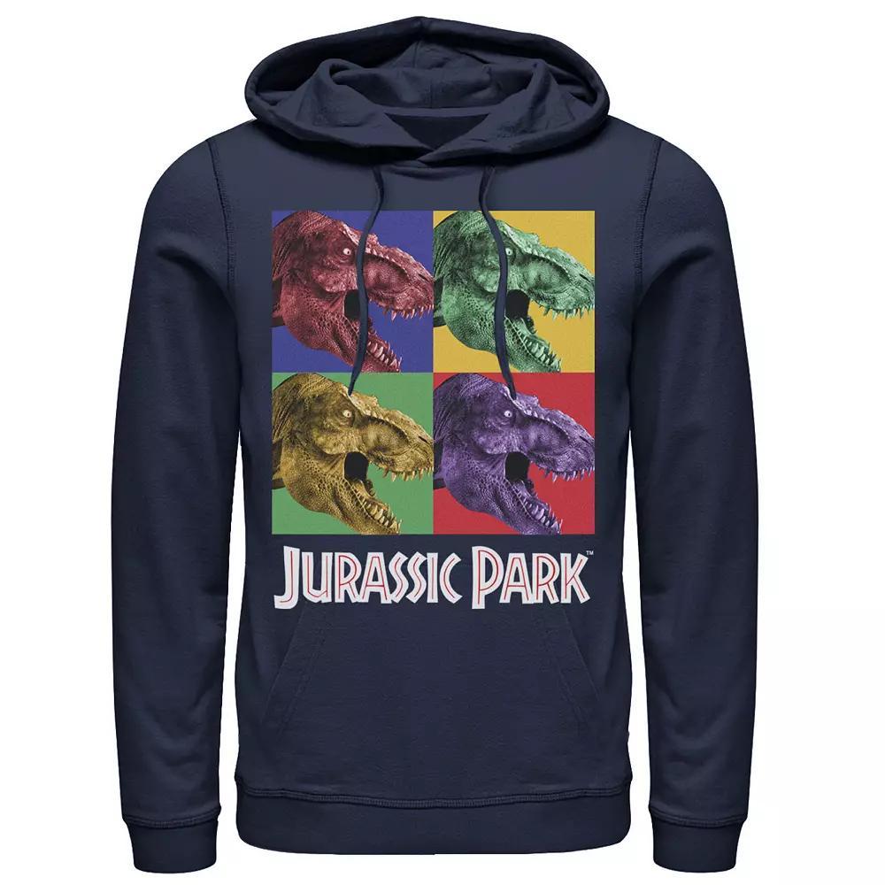 Men's Jurassic Park Four Square Dino Pop Art Style Hoodie,  Product Image