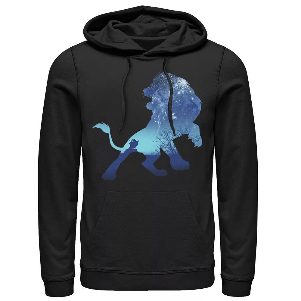 Disney's Lion King Simba Sky Silhouette Men's Hoodie, Size: Large, Black Product Image