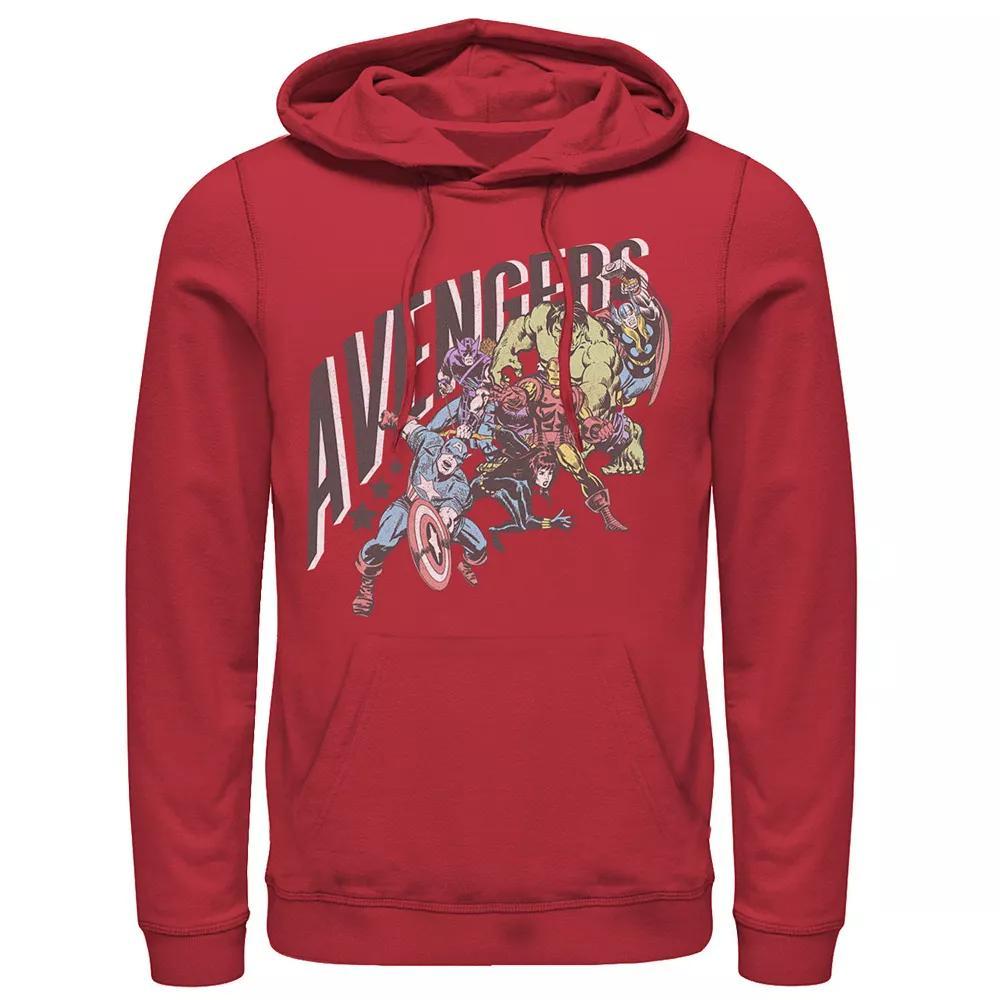 Men's Pink Panther Hexagonal Portraits Graphic Hoodie, Size: 3XL, Red Product Image