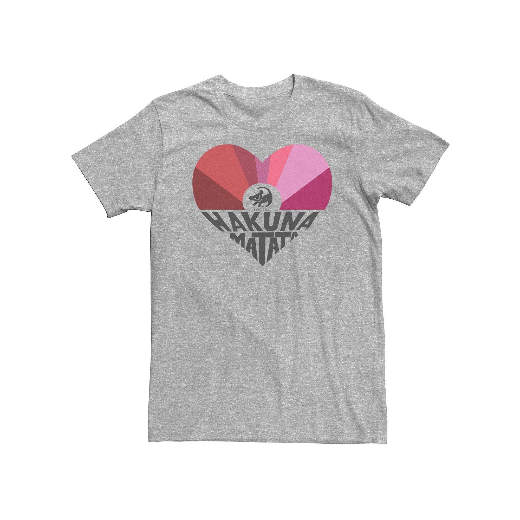 Big & Tall Disney The Lion King Simba Hakuna Matata Heart Tee, Men's,  Product Image