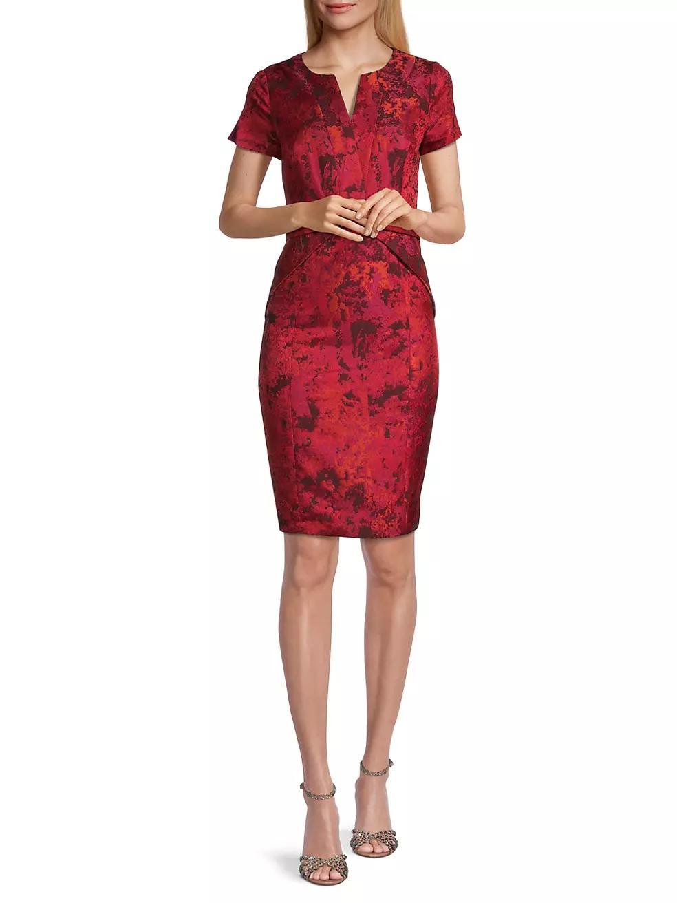 Jacquard Sheath Dress Product Image