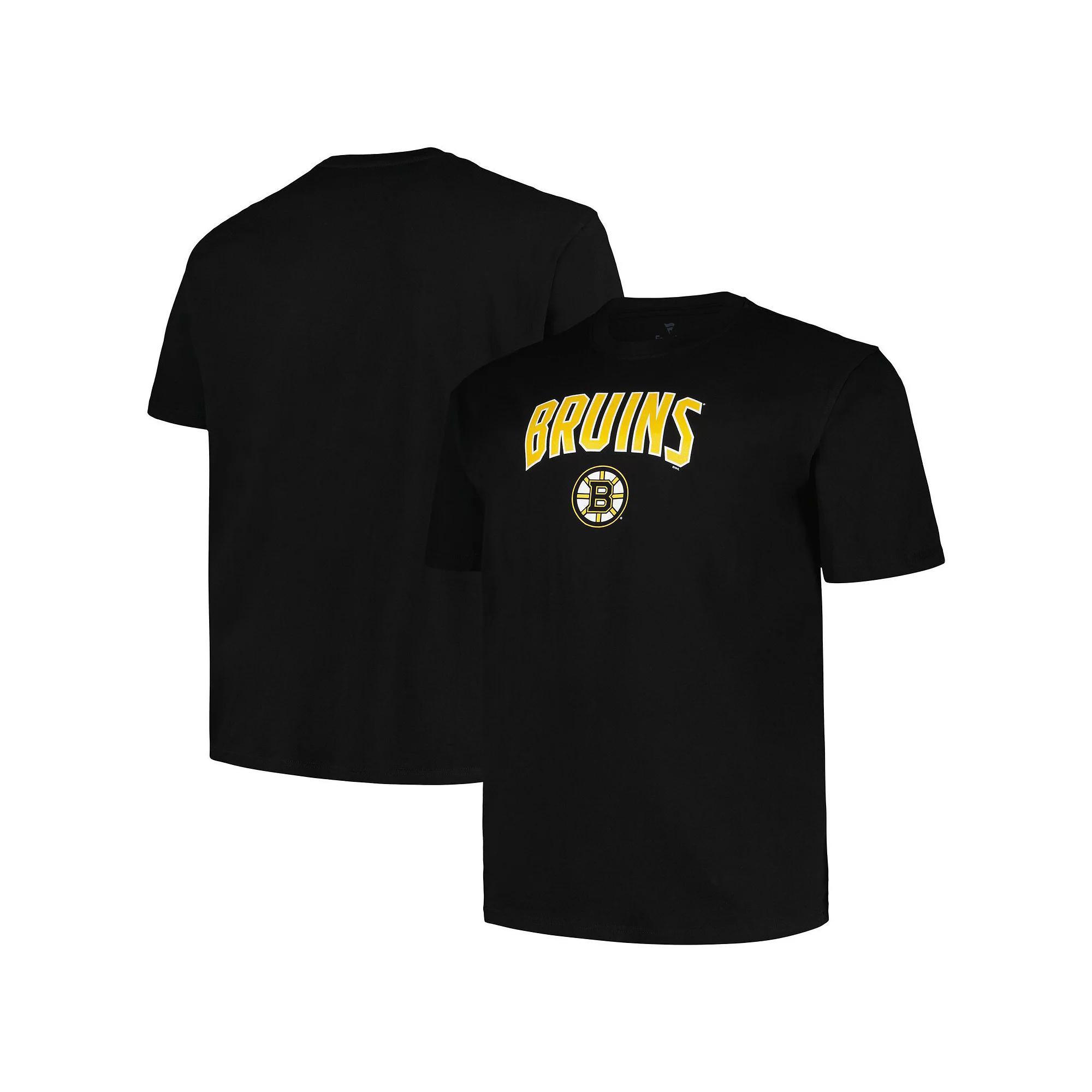 Men's Profile Black Boston Bruins Big & Tall Arch Over Logo T-Shirt, Size: 5XB Product Image