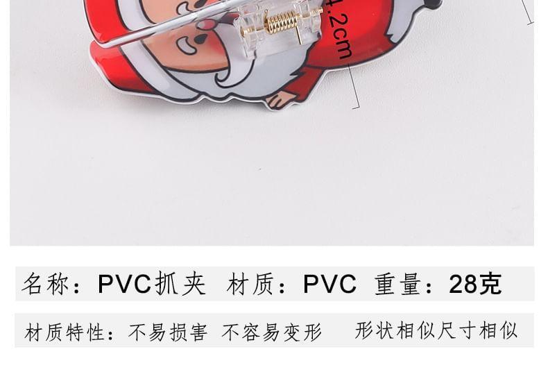 Christmas Cartoon PVC Hair Claw Clips (Various Designs) Product Image