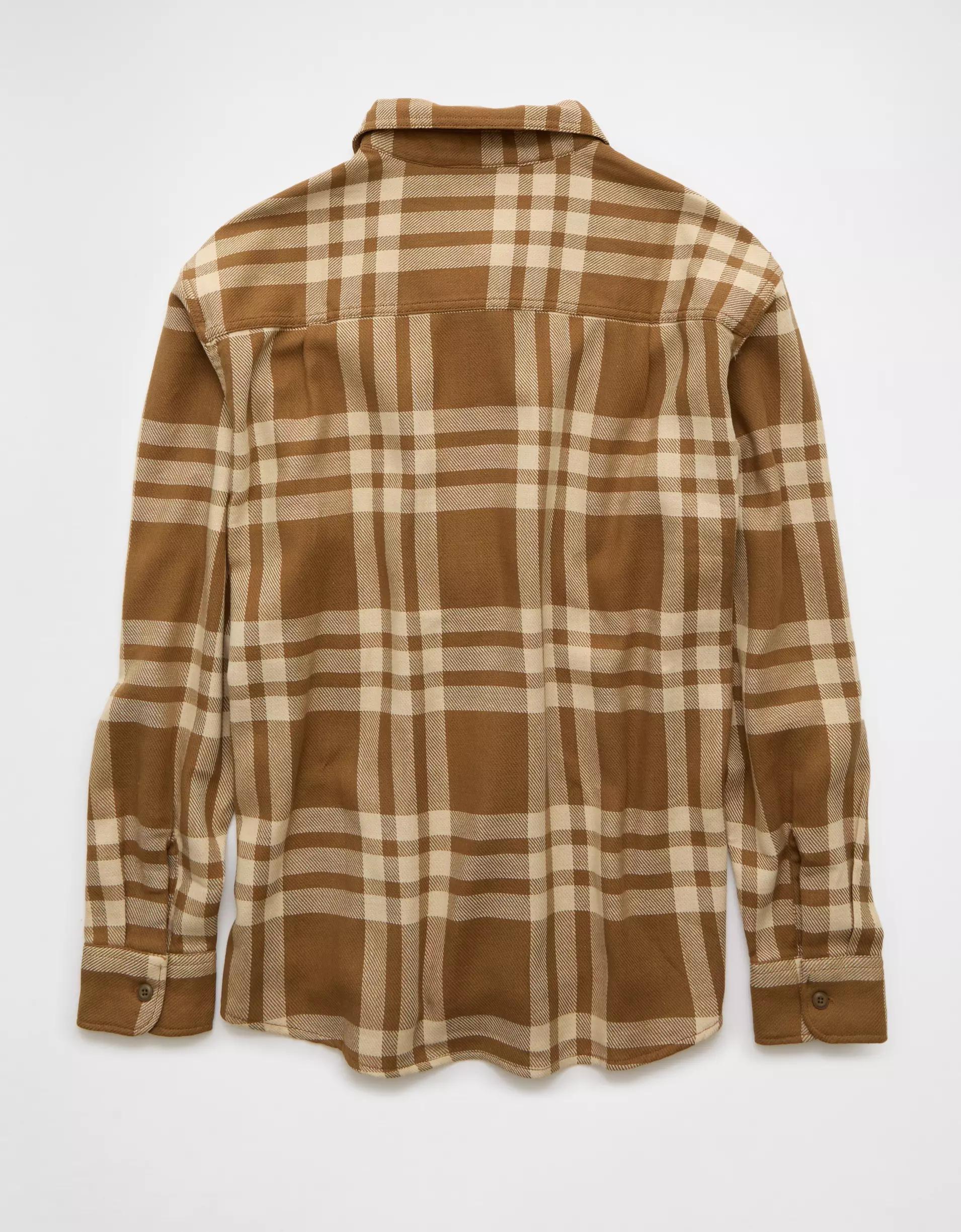 AE Textured Flannel Shirt Product Image