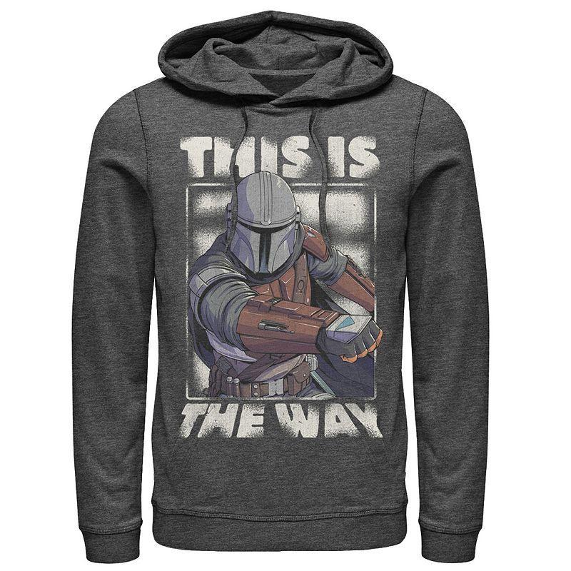 Mens Star Wars The Mandalorian This Is The Way Portrait Hoodie Blue Product Image