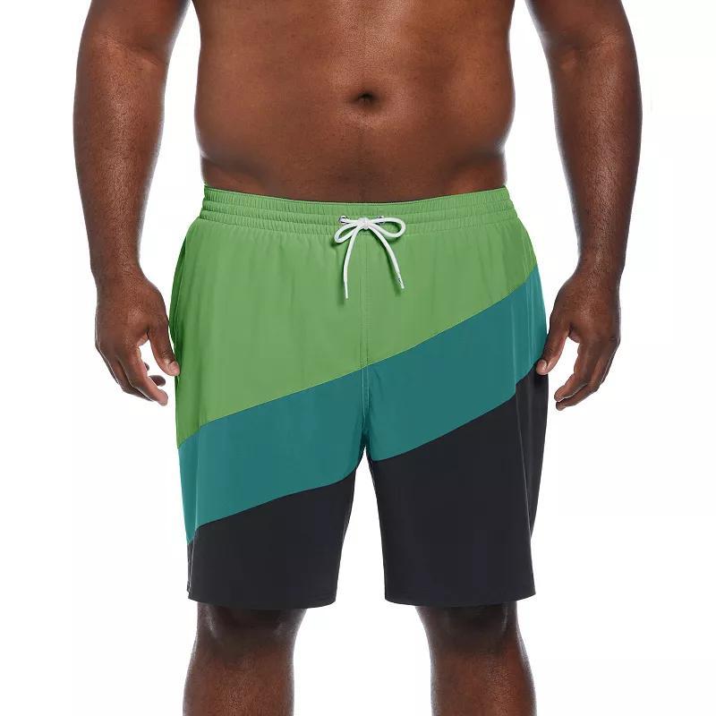 Big & Tall Nike Color Surge Volley Shorts, Mens Black Navy Product Image