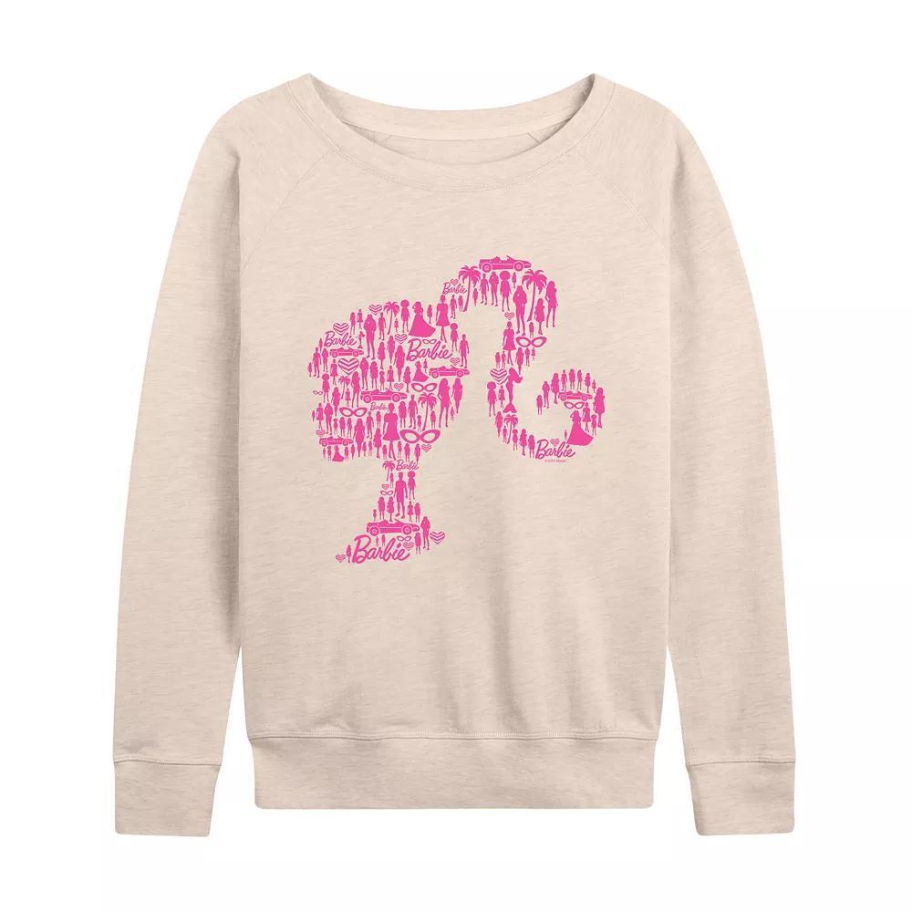 Women's Barbie® Lifestyle French Terry Long Sleeve Tee, Girl's,  Product Image