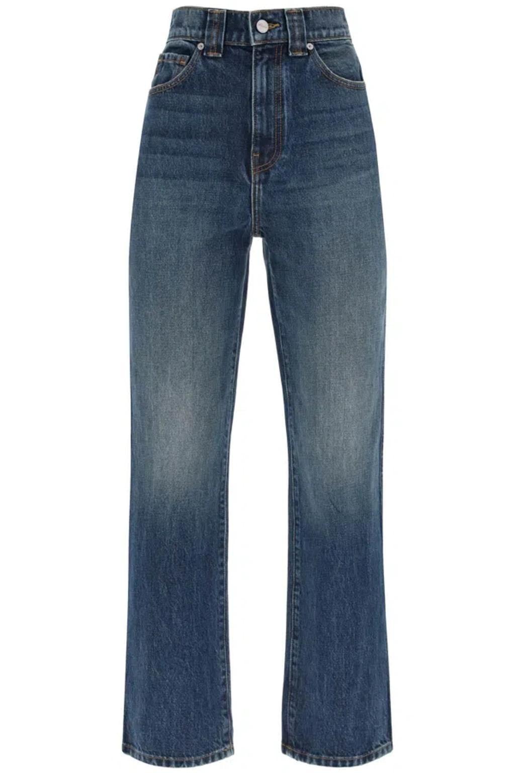 KHAITE Jeans Cropped Shalbi In Blu Product Image