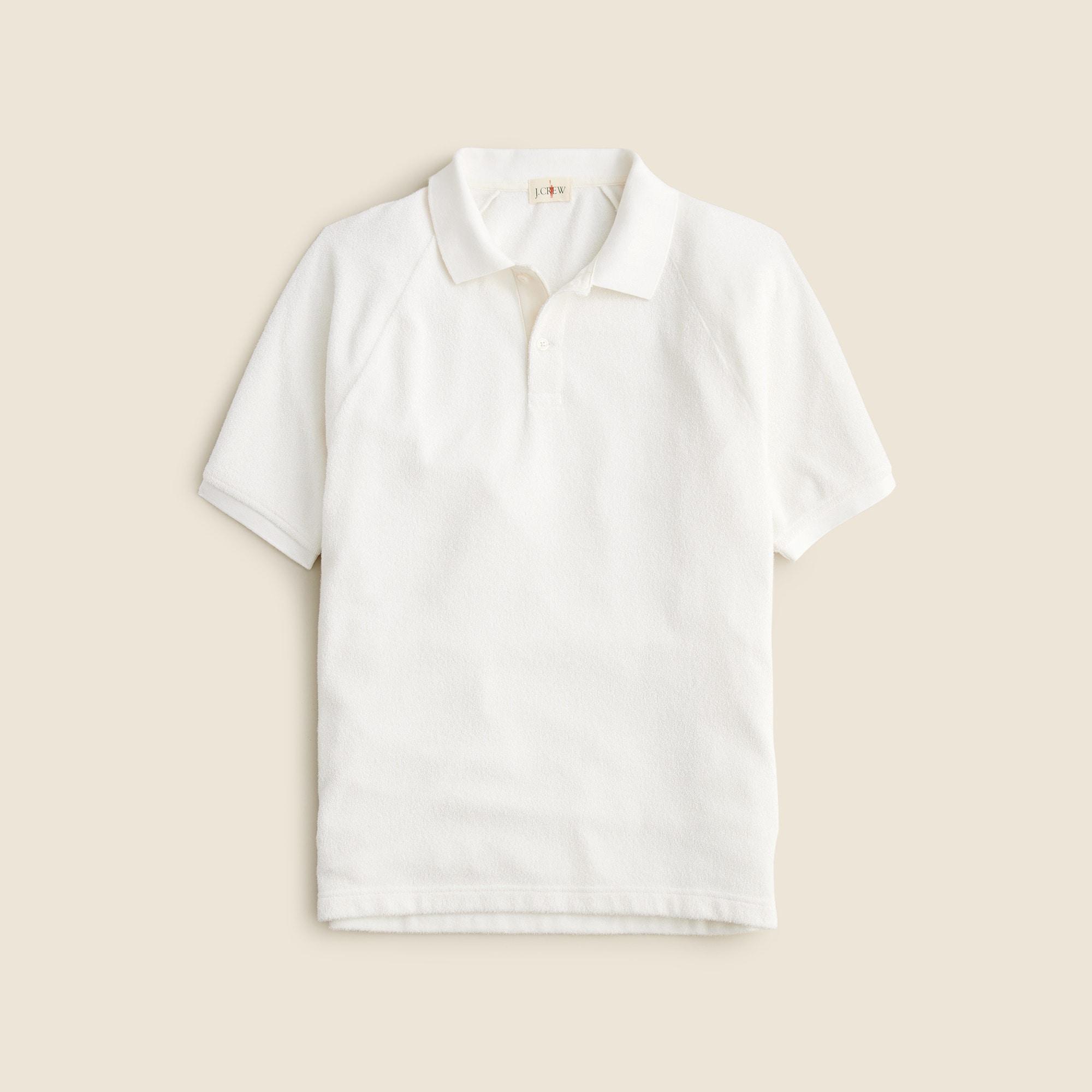 Terry cloth polo shirt Product Image