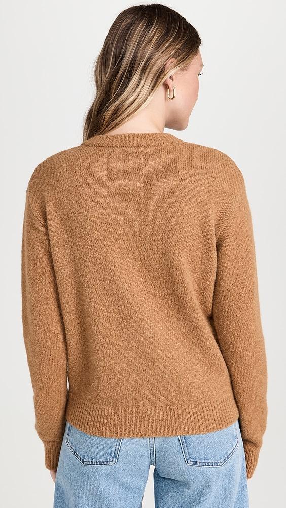 FRAME Leather Placket Henley | Shopbop Product Image