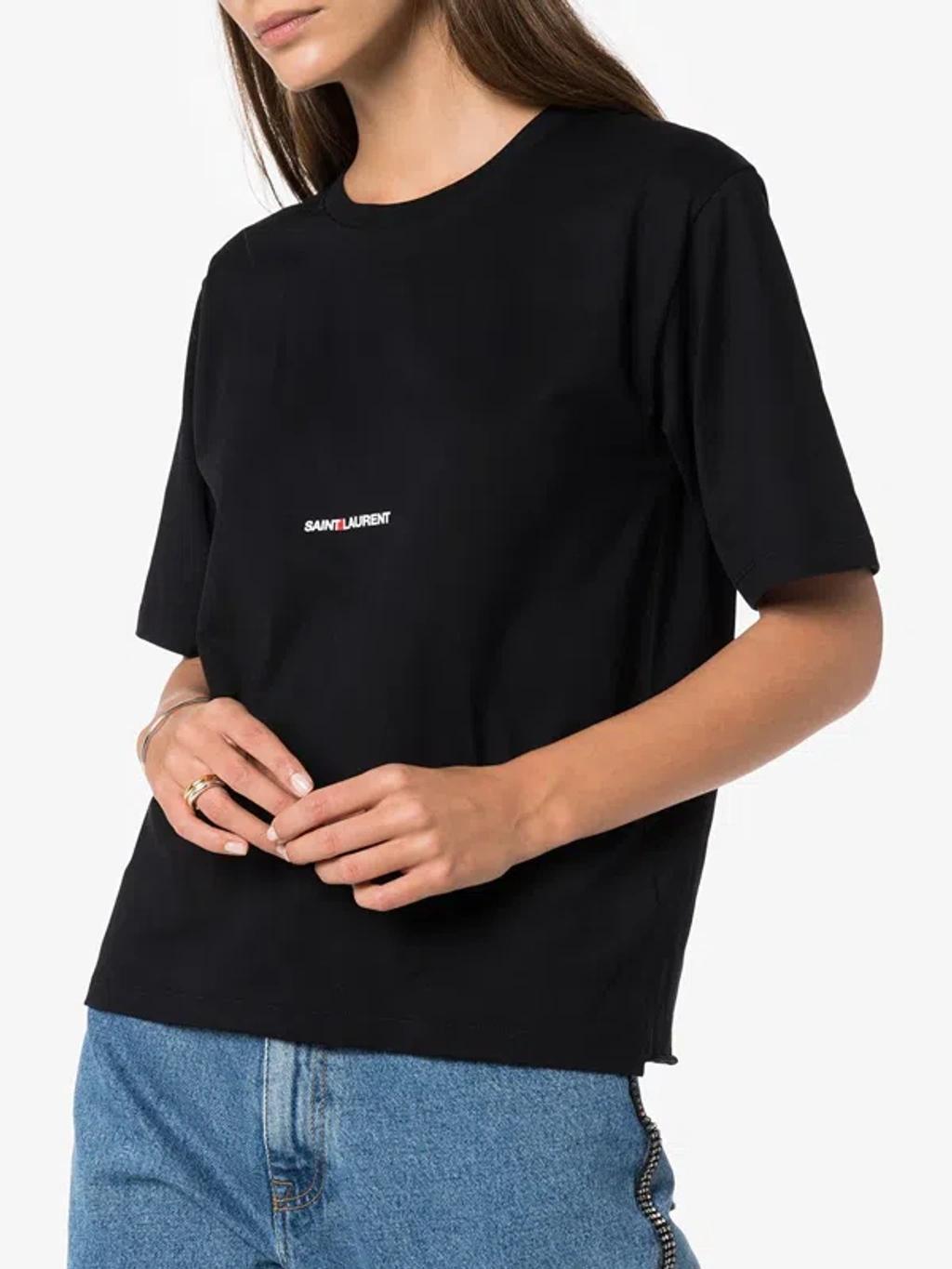 Logo Cotton T Shirt In Black Product Image