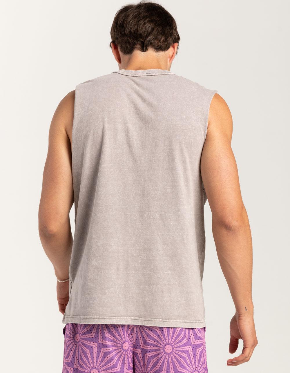 RSQ Mens Acid Wash Muscle Tee Product Image