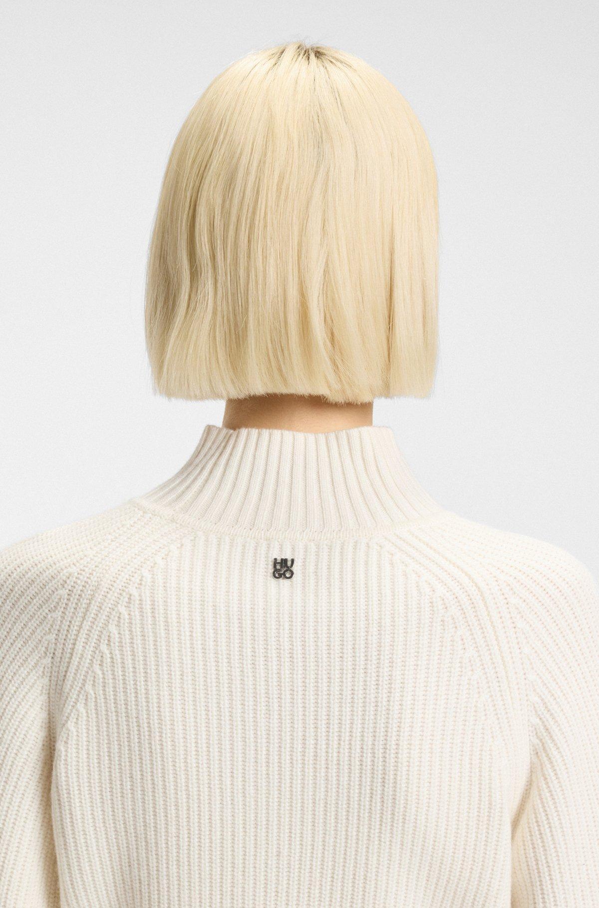 Loose-fit rollneck sweater with raglan sleeves Product Image