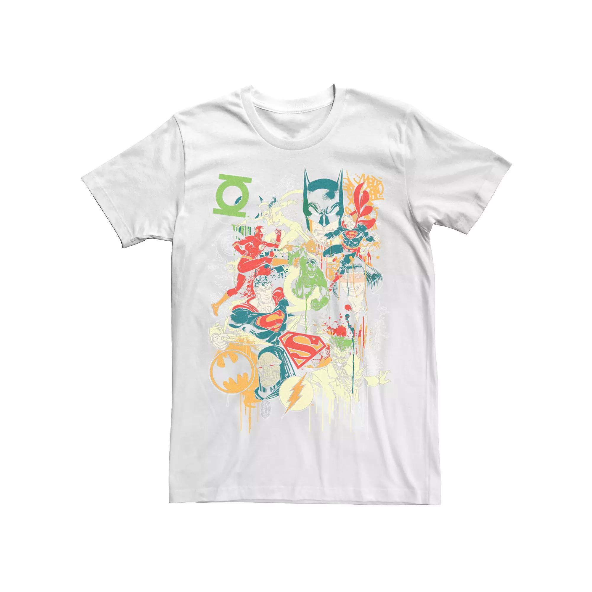 Men's Justice League JLA Collage Group Shot Tee,  Product Image