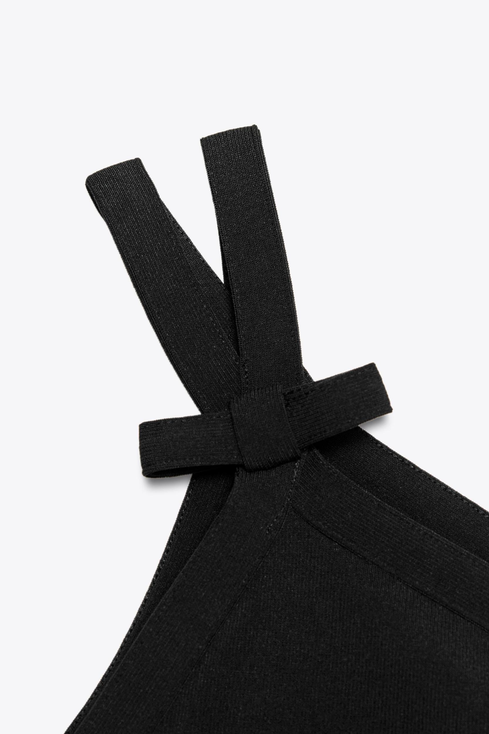 ASYMMETRIC TIE STRETCH TOP Product Image