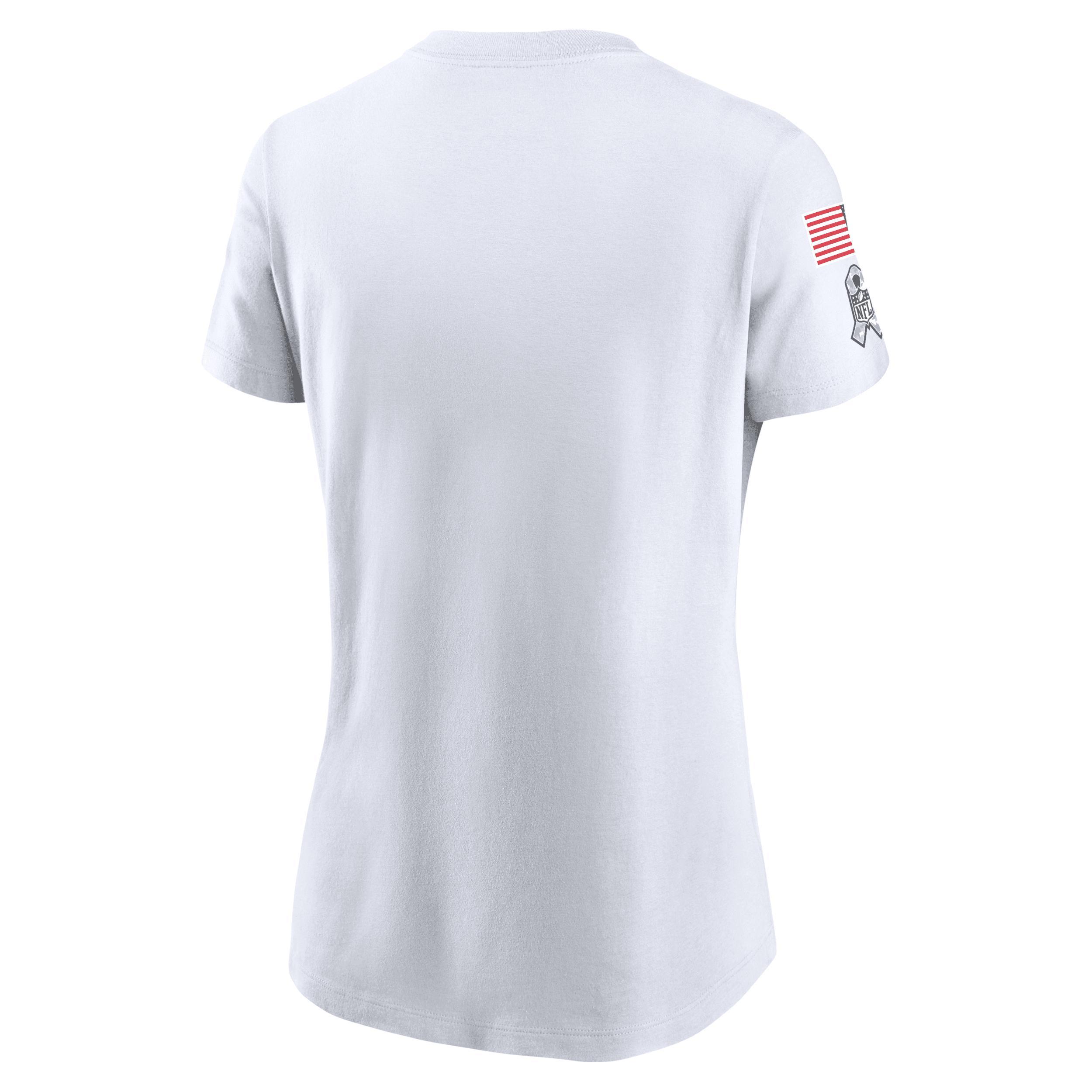 Women's Nike White New York Giants 2024 Salute To Service Legend Performance T-Shirt, Size: 2XL Product Image