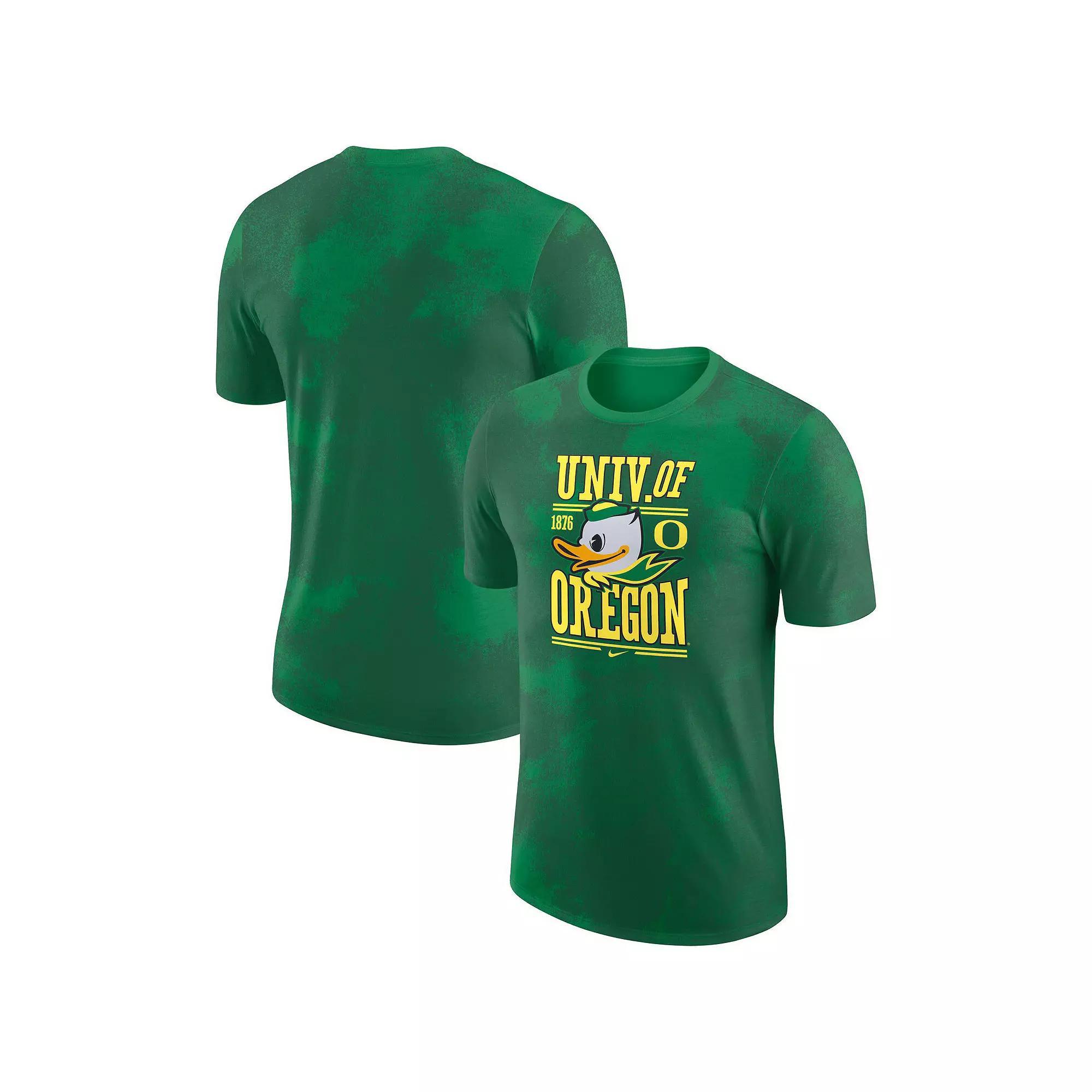 Men's Nike Green Oregon Ducks Team Stack T-Shirt, Size: Large Product Image