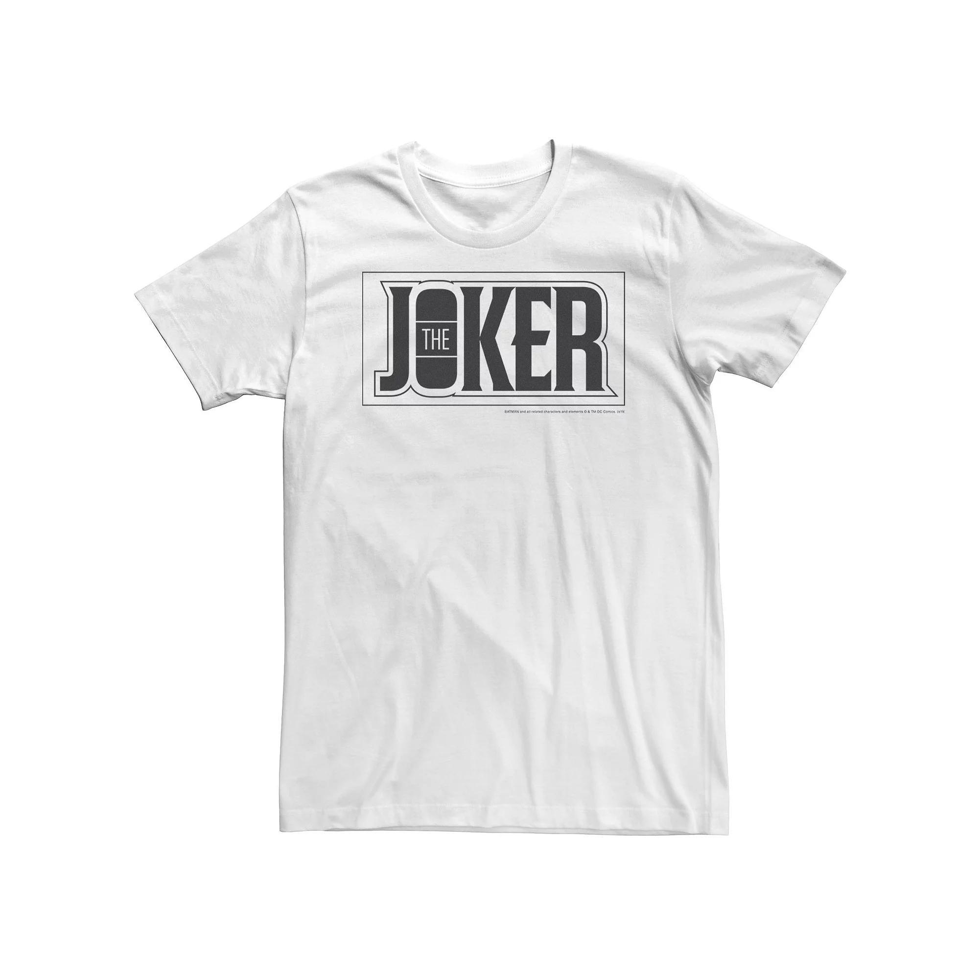 Big & Tall DC Comics The Joker Bold Text Poster Tee, Men's,  Product Image