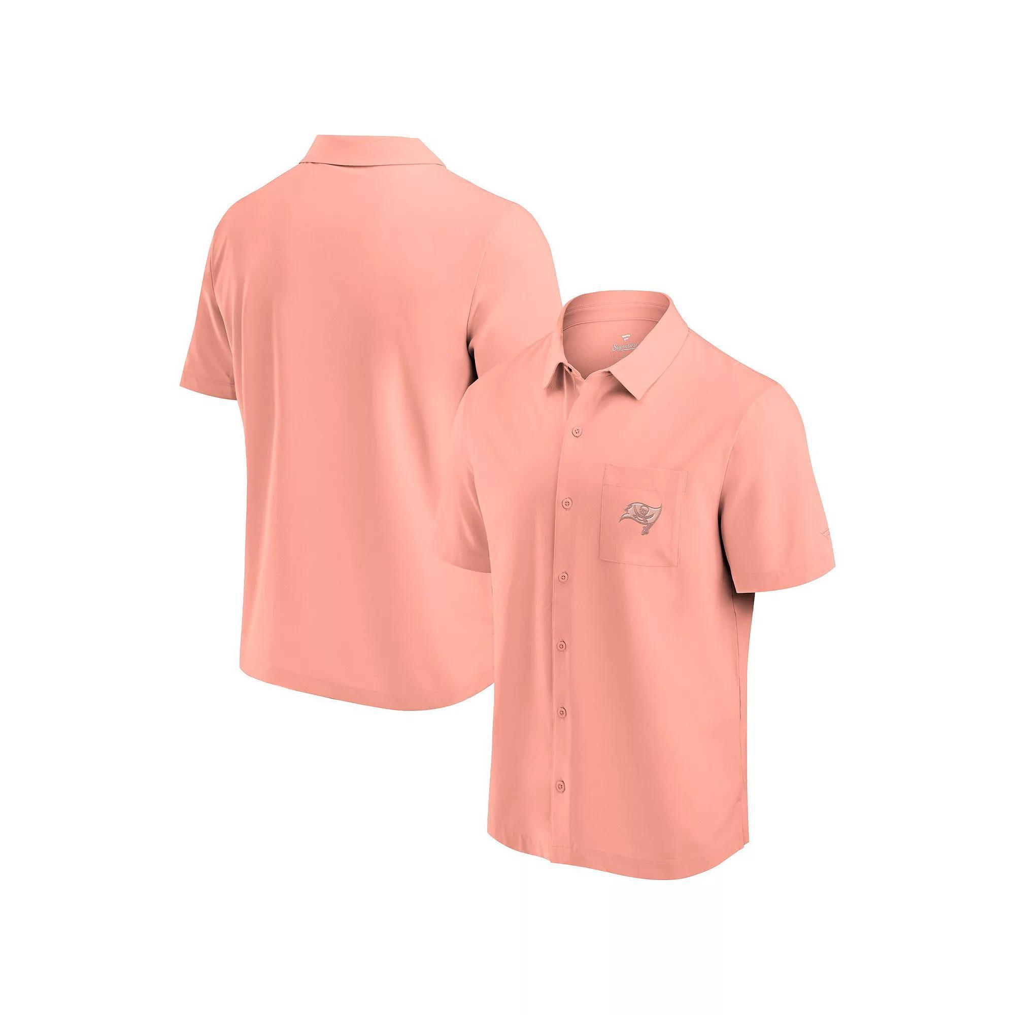 Men's Fanatics Signature Coral San Francisco 49ers Front Office Button-Up Shirt, Size: XXL, Pink O Product Image