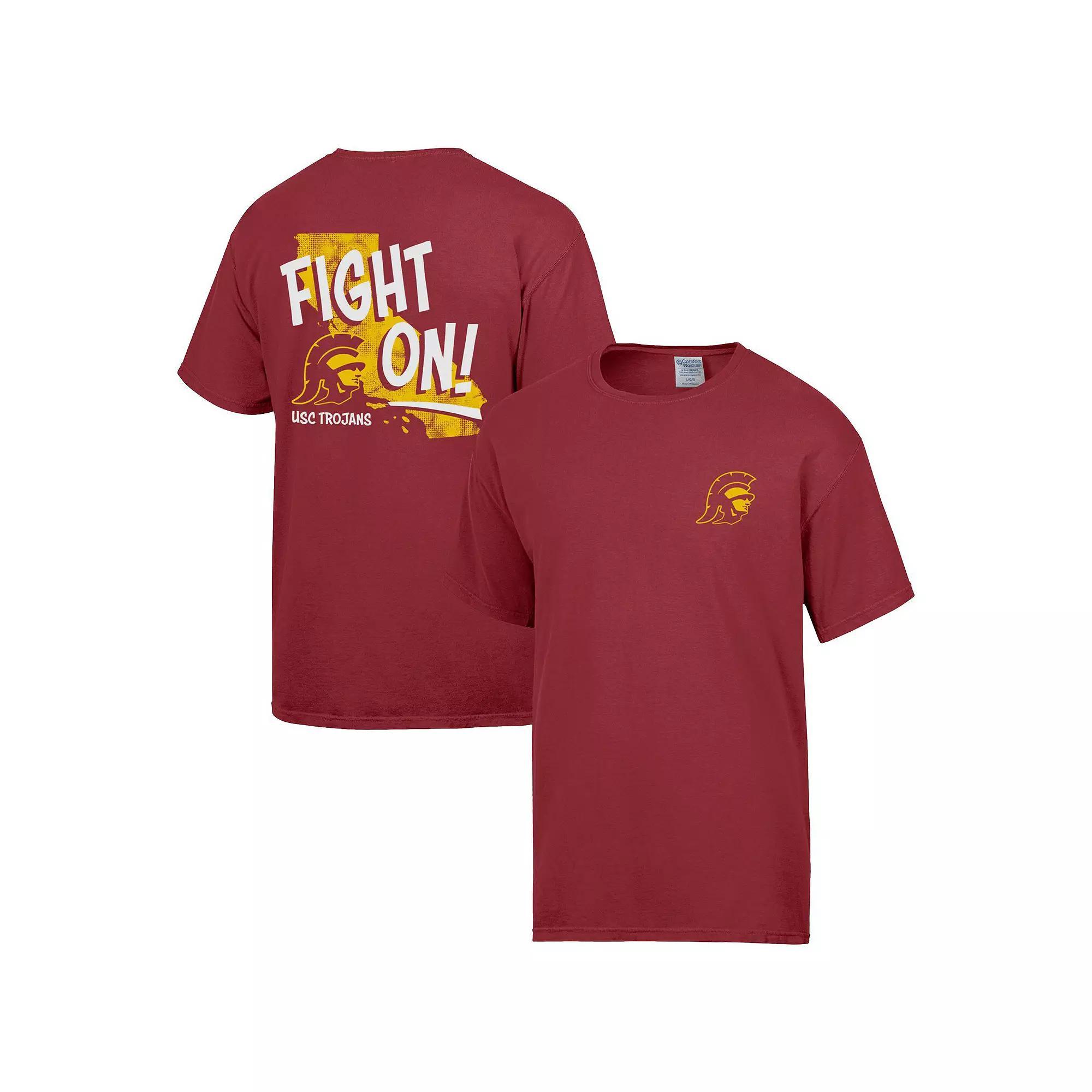 Men's ComfortWash Cardinal USC Trojans Fight On T-Shirt,  Product Image