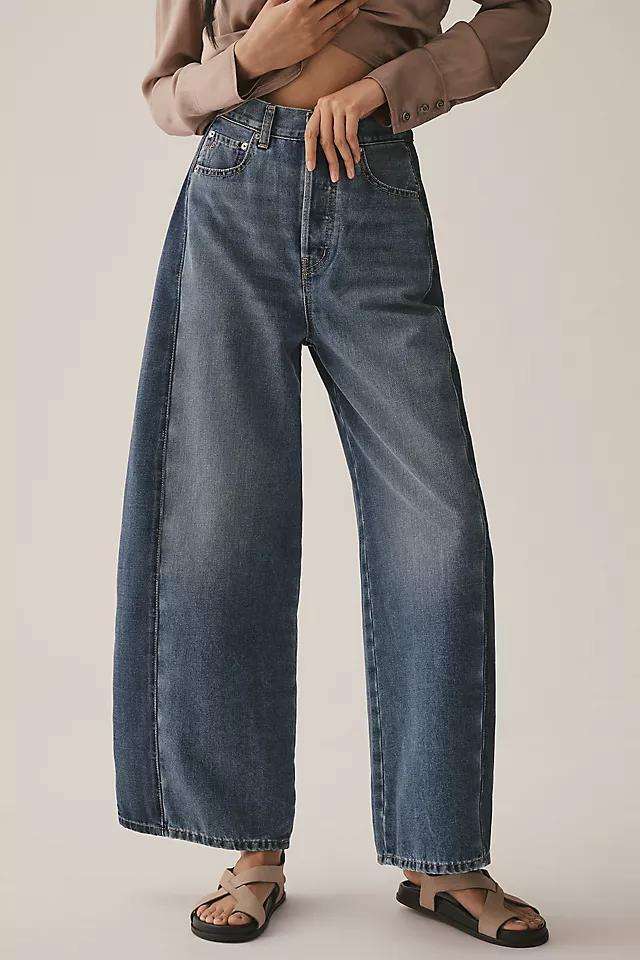 Ética Arden Reworked High-Rise Taper Wide-Leg Jeans Product Image