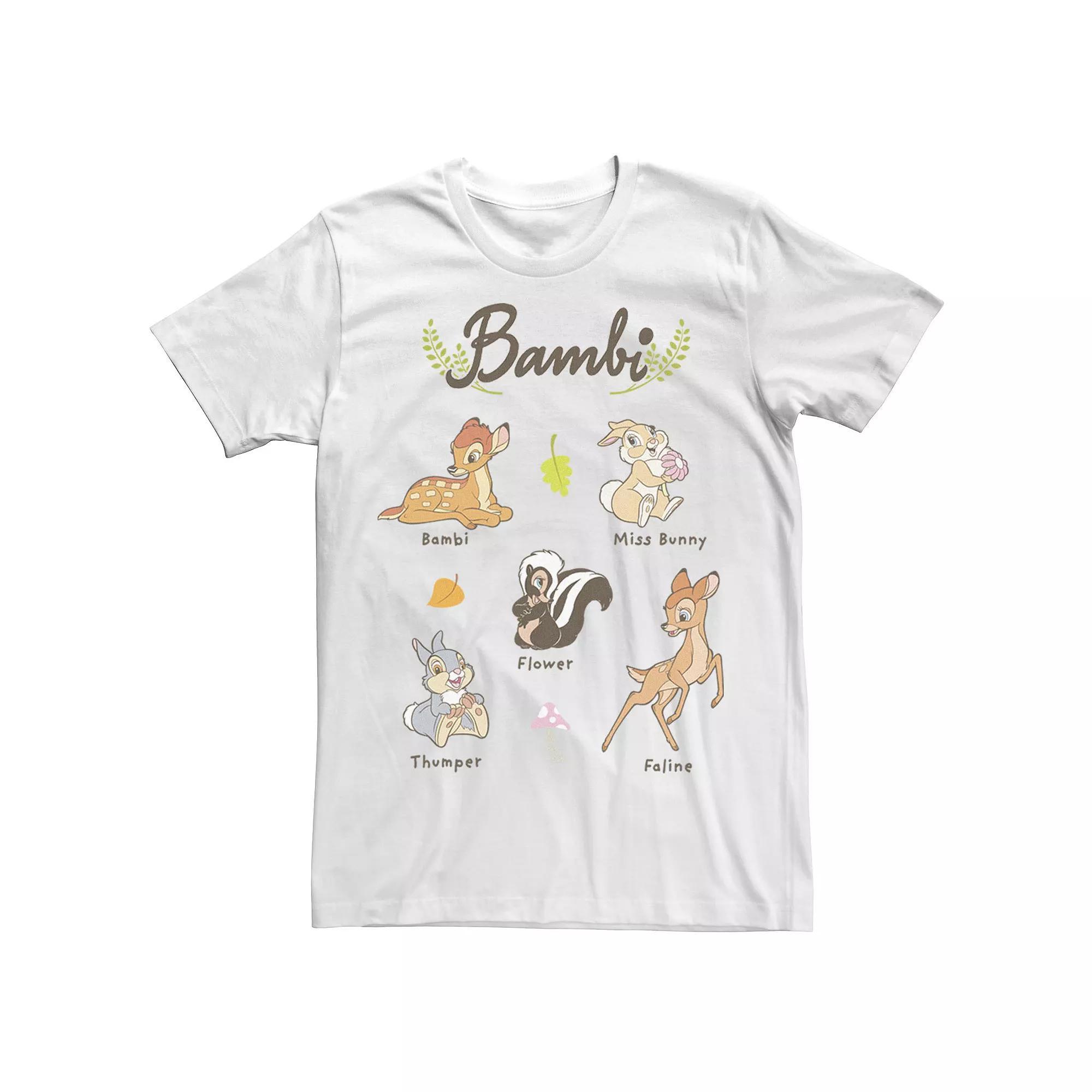 Big & Tall Disney Bambi Characters Tee, Men's,  Product Image
