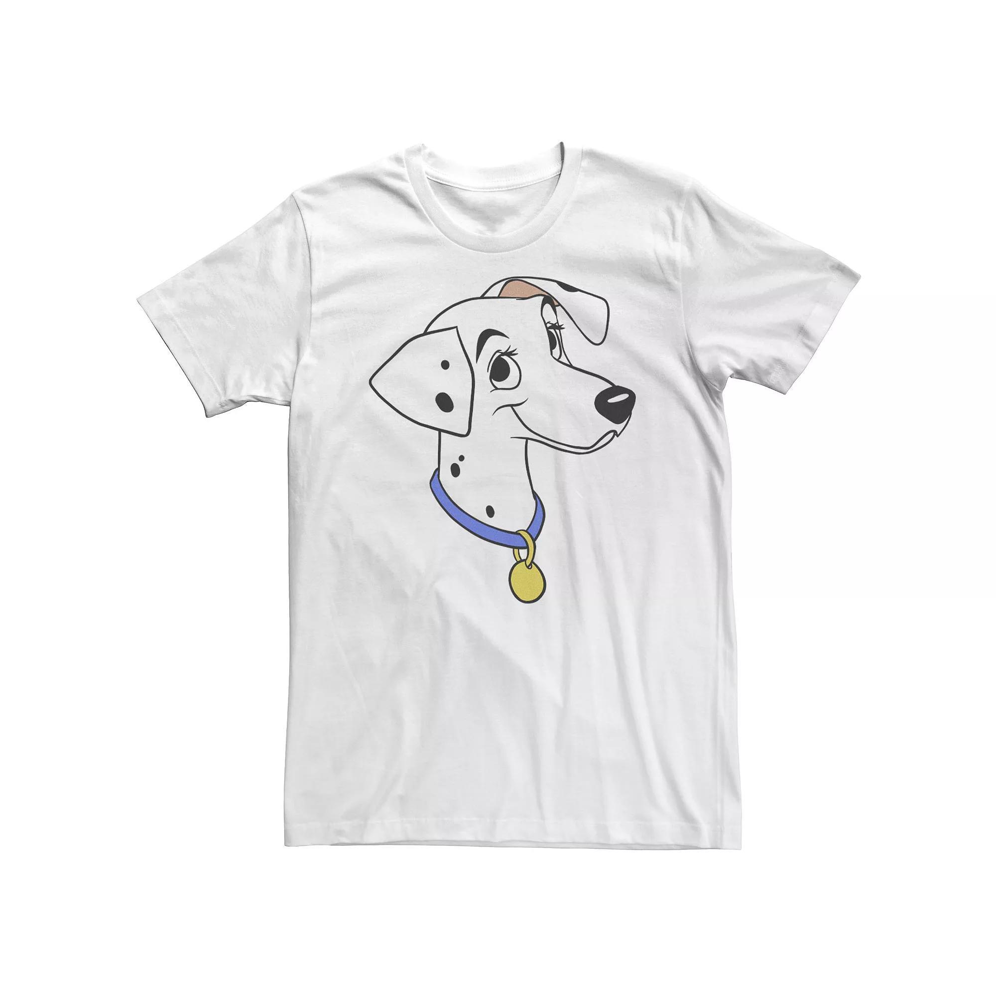 Big & Tall Disney 101 Dalmatians Perdita Big Face Tee, Men's, Size: 4XLT, White Product Image