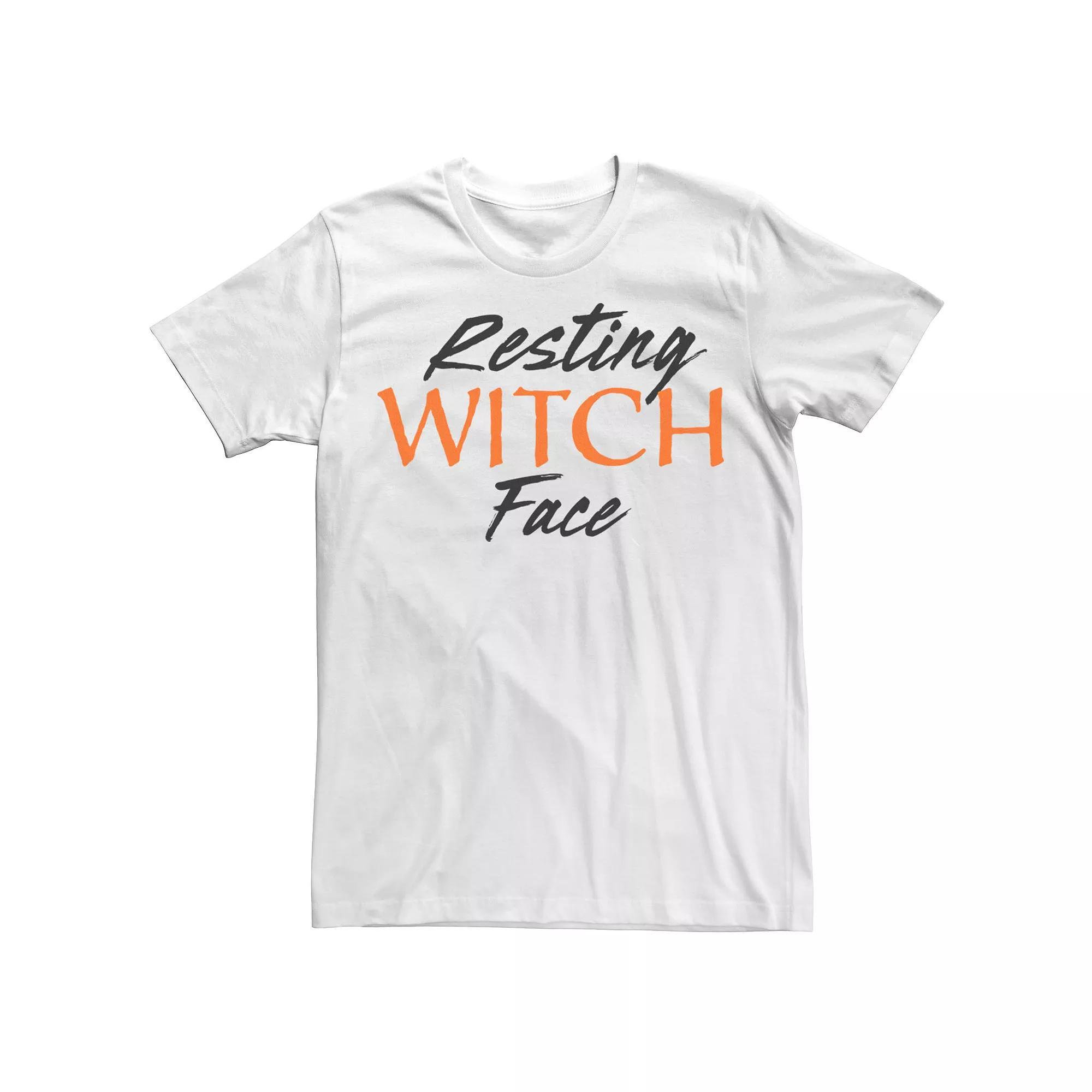 Men's Resting Witch Text Tee,  Product Image