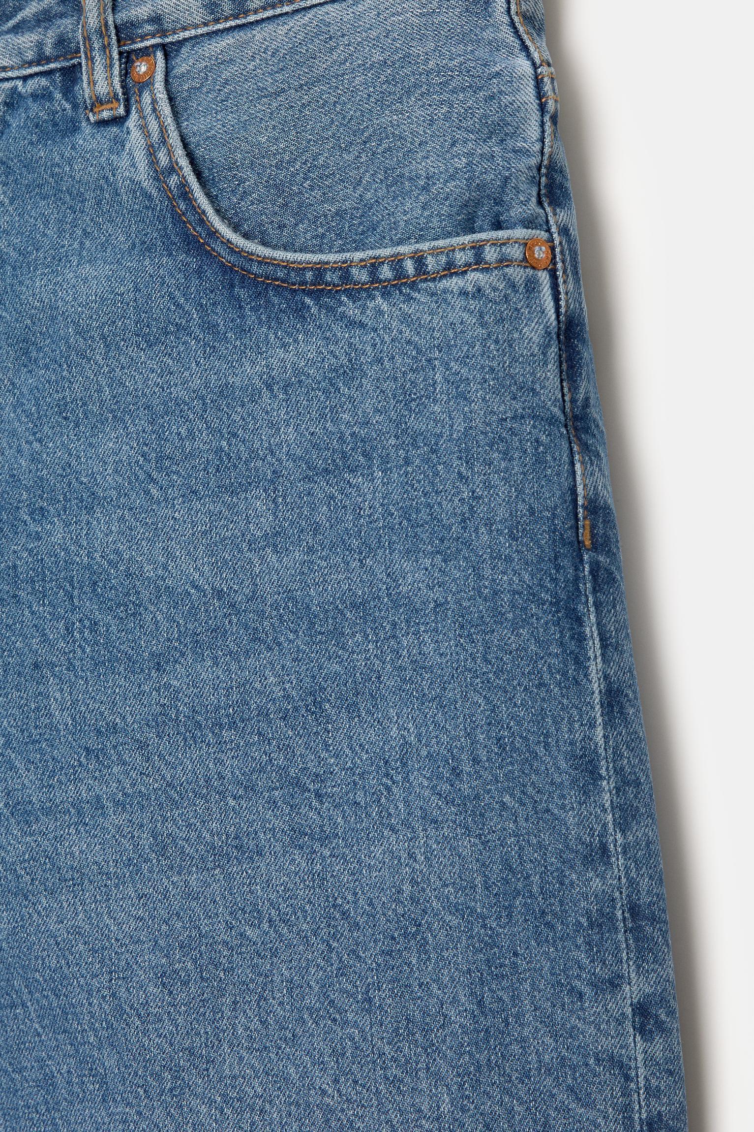 Baggy denim Bermuda shorts Product Image