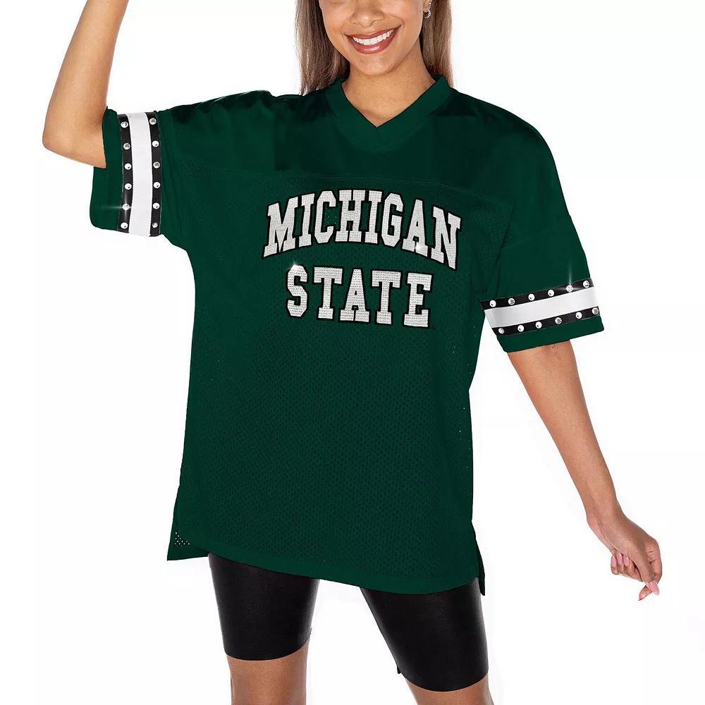 Women's Gameday Couture Green Michigan State Spartans Until Kickoff Rhinestone Fashion T-Shirt,  Product Image