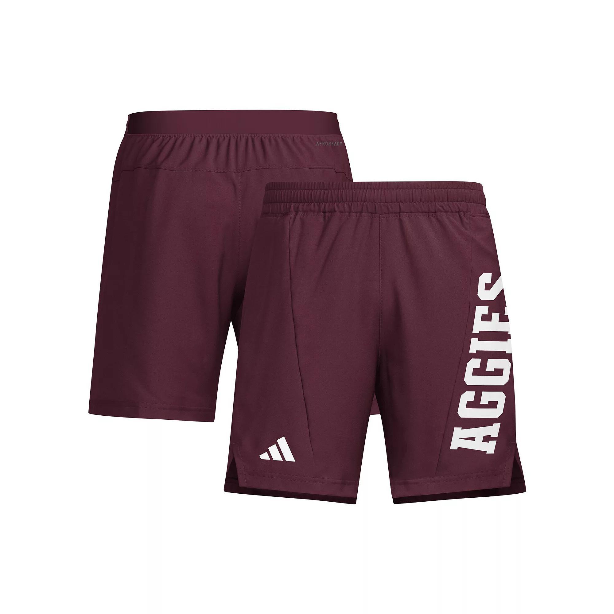 Men's adidas Black Louisville Cardinals Designed for Training AEROREADY Shorts,  Product Image
