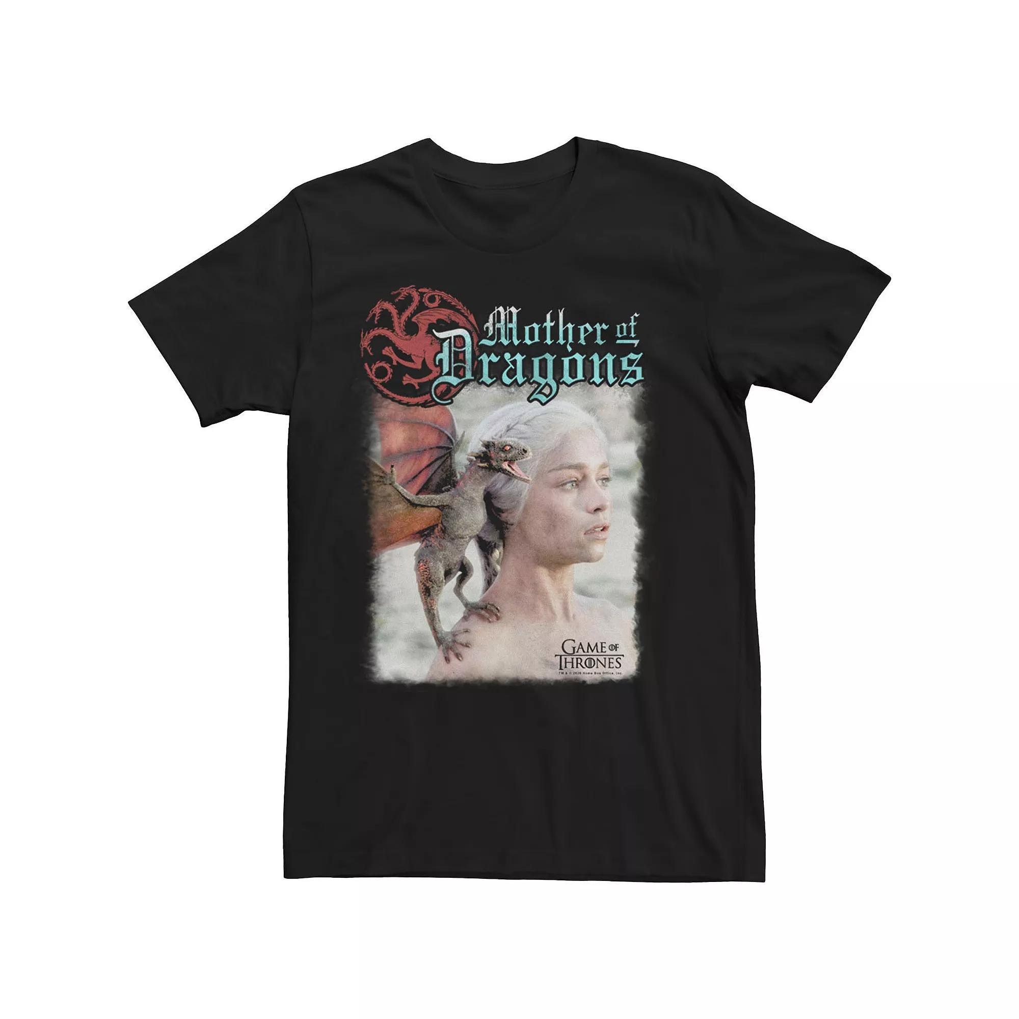 Men's Game Of Thrones Mother Of Dragons Photo Real Tee,  Product Image