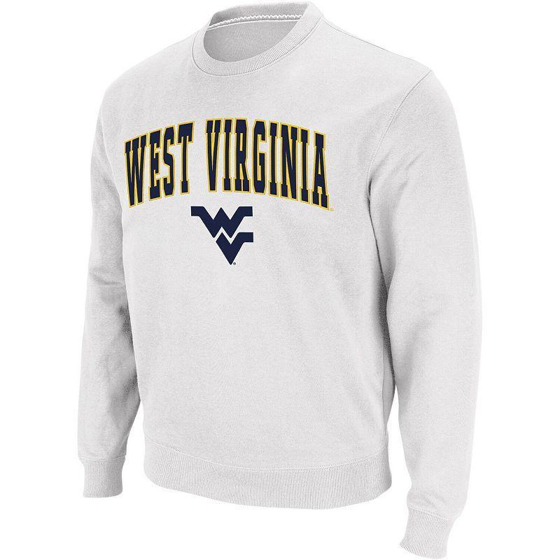 Colosseum Mens West Virginia Mountaineers Arch and Logo Crew Neck Sweatshirt Product Image