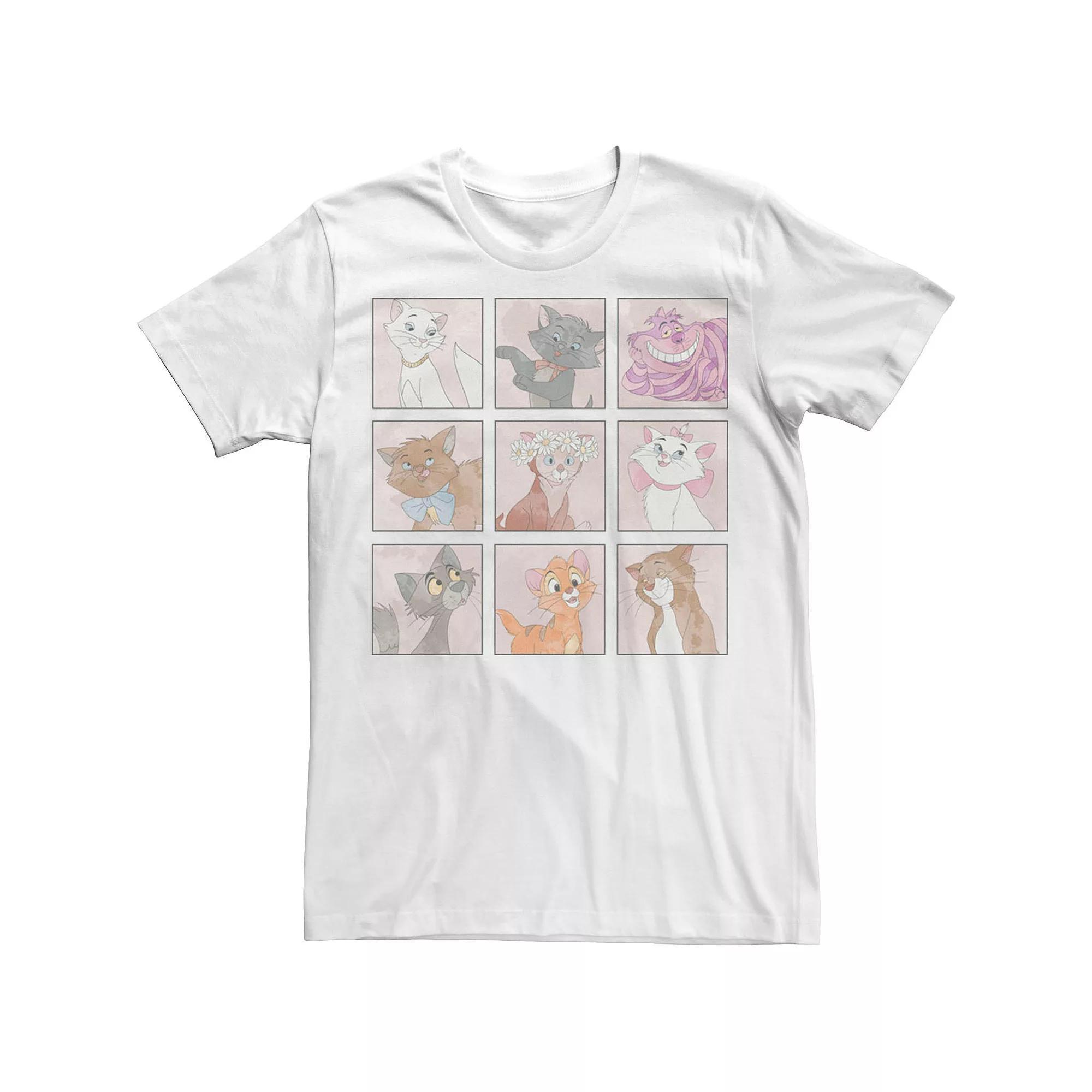 Disney's Mickey And Friends Men's Cats Box Up Tee, Size: Small, White Product Image