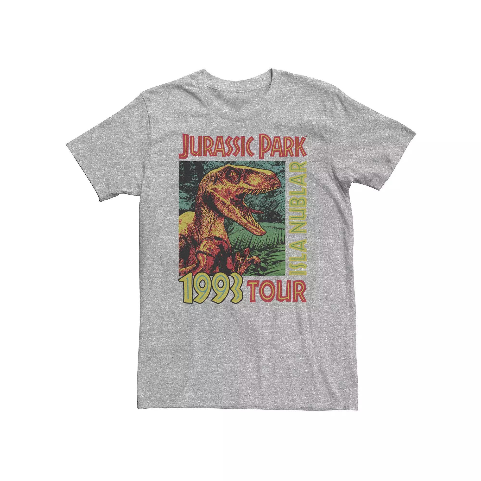 Big & Tall Jurassic Park Isla Nublar 1993 Tour Poster Tee, Men's,  Product Image