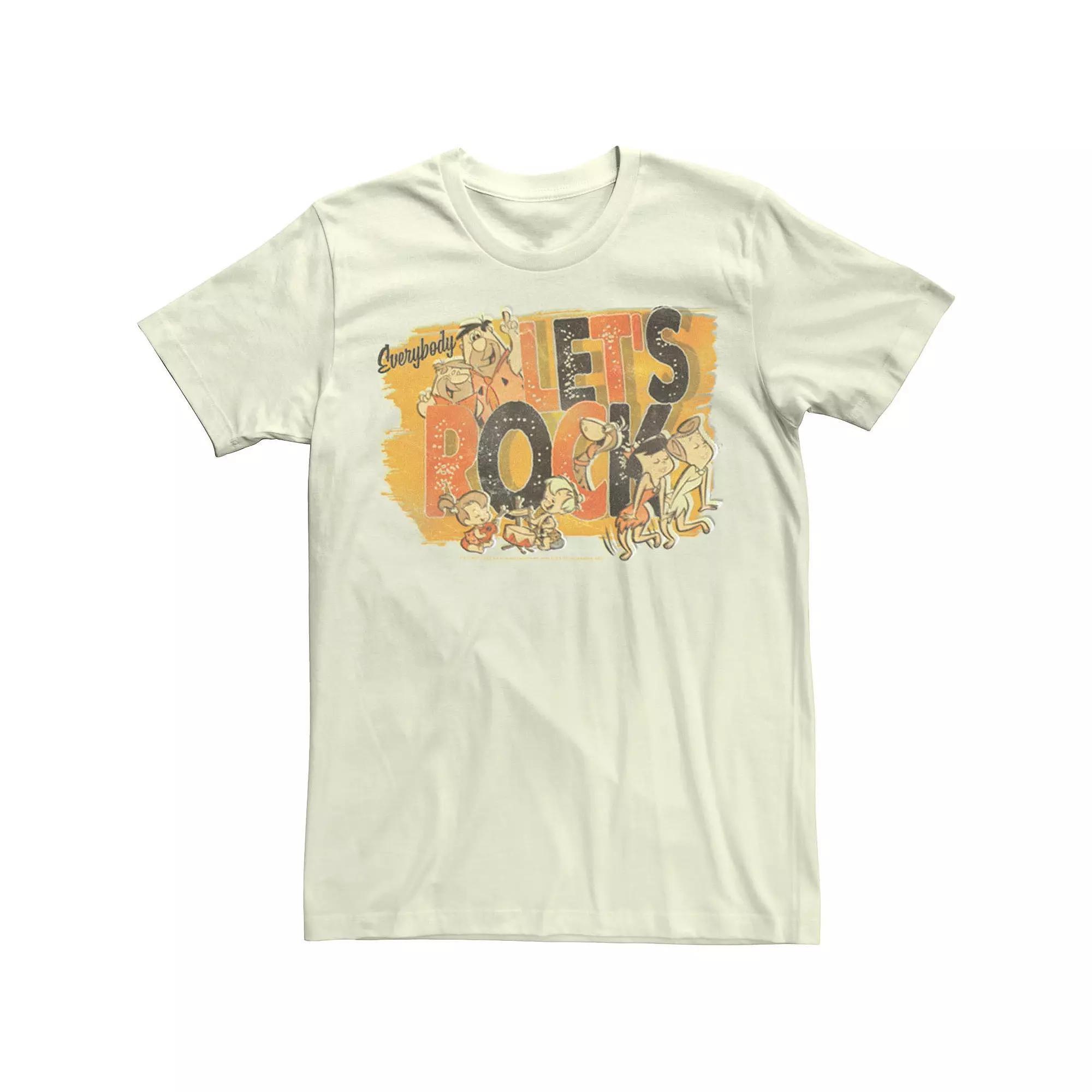 Men's The Core Flintstones Lets Rock Poster Tee,  Product Image