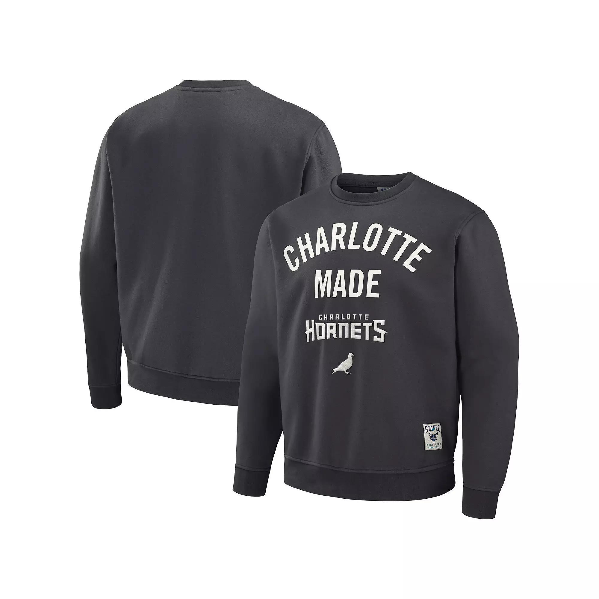 Men's NBA x Staple Anthracite Phoenix Suns Plush Pullover Sweatshirt,  Product Image