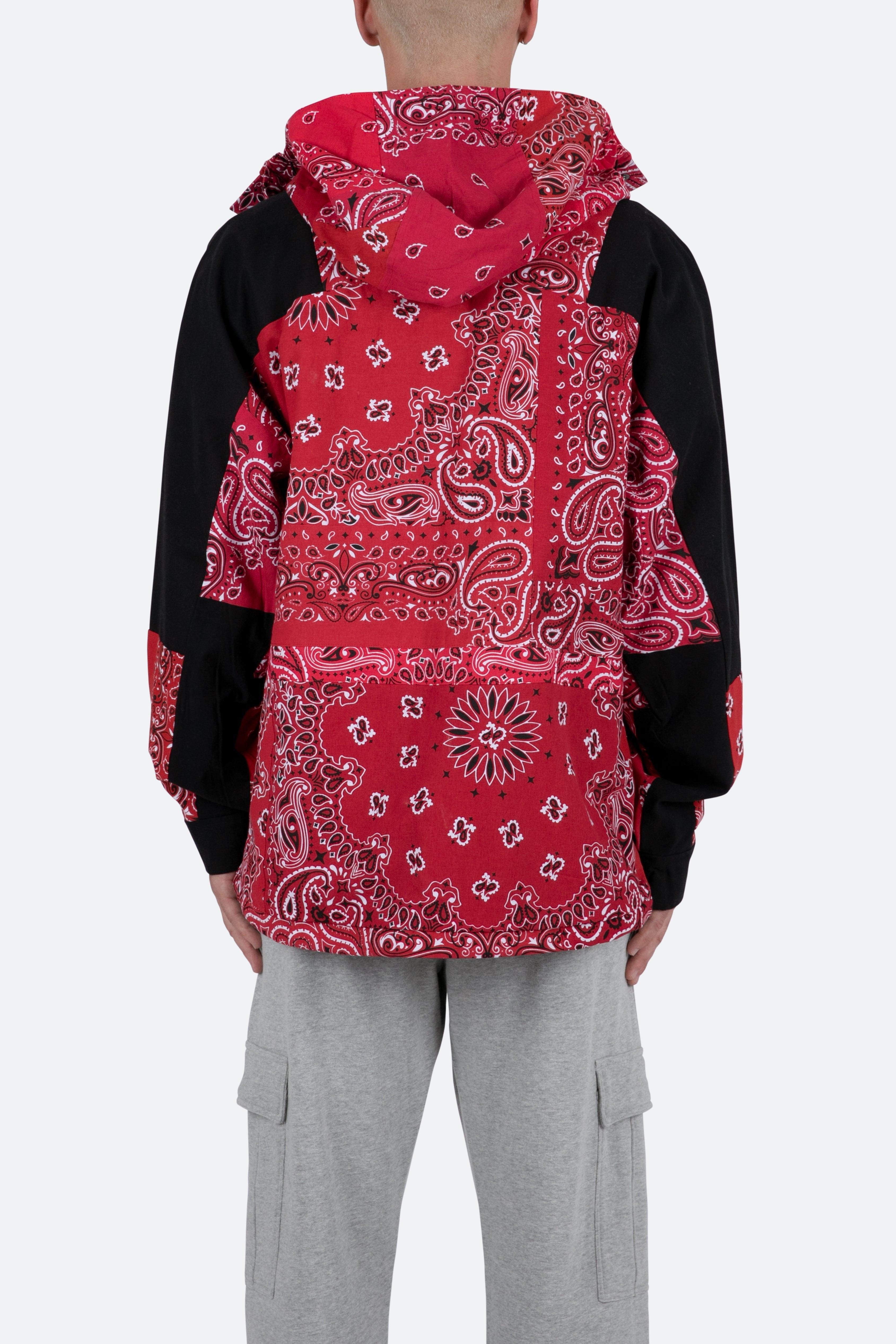 Hooded Bandana Jacket - Red Product Image