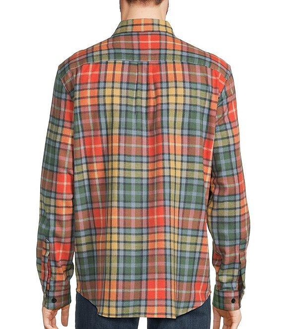 L.L.Bean Multi-Color Scotch Plaid Flannel Long Sleeve Woven Shirt Product Image