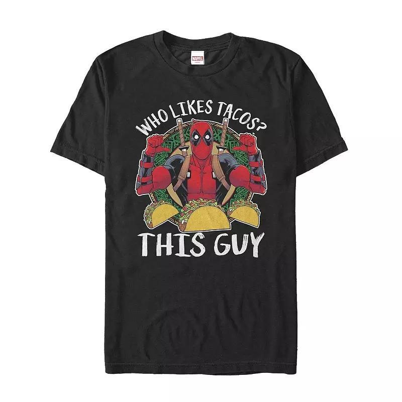 Men's Marvel Comics Deadpool "Who Likes Tacos?" Tee,  Product Image