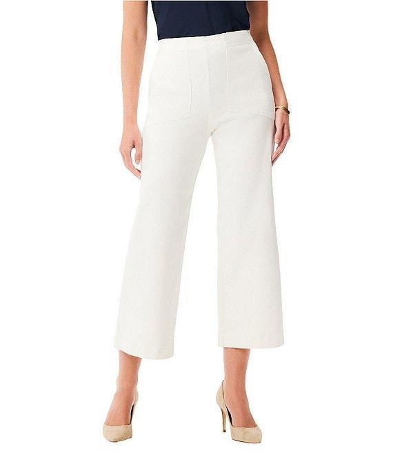 NIC + ZOE Stretch High Rise Wide-Leg Cropped Pull-On Pants Product Image