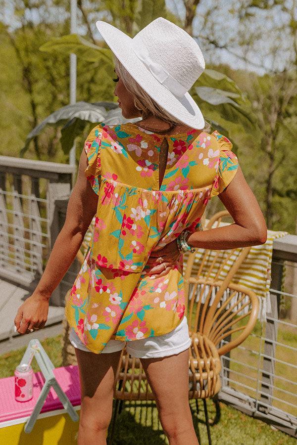 Beauty And Blooms Embroidered Shift Top Product Image