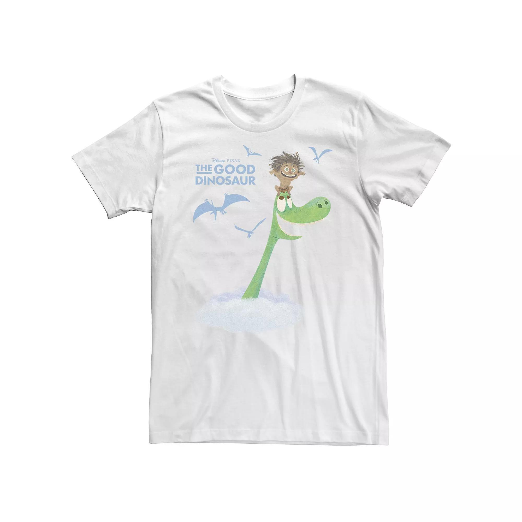 Big & Tall Disney / Pixar The Good Dinosaur In The Clouds Tee, Men's, Size: 3XL Tall, White Product Image