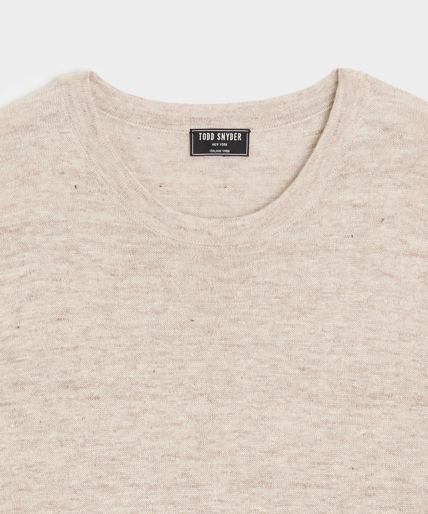 Relaxed Linen Sweater Tee Product Image