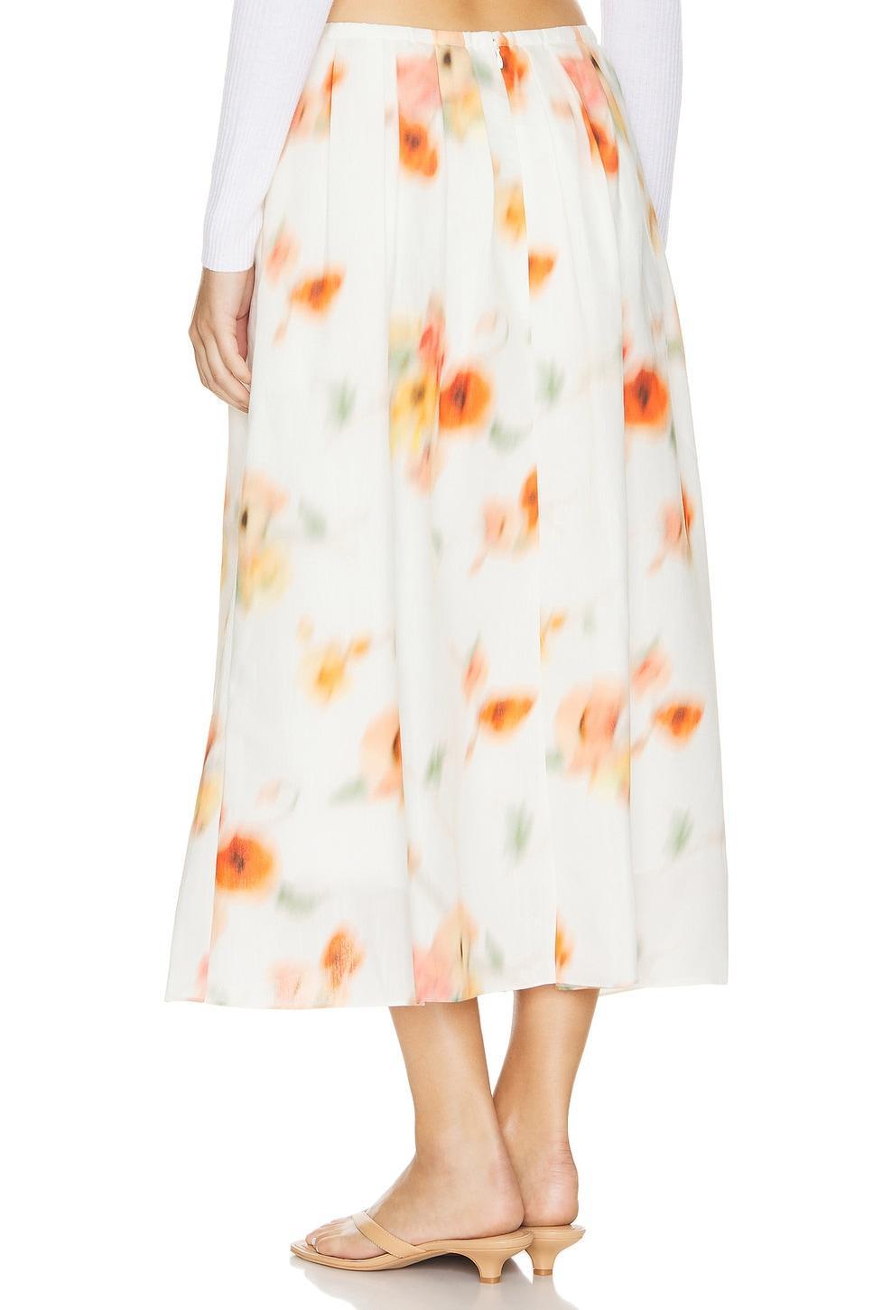 Poppy Blur Gathered Easy Skirt Vince Product Image