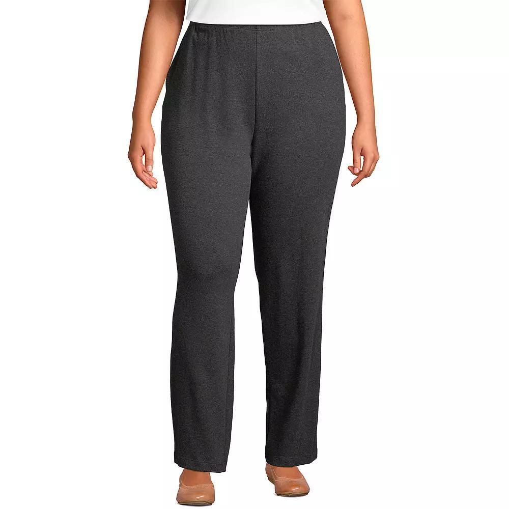 Petite Lands' End Sport Knit High Waist Pants, Women's,  Product Image