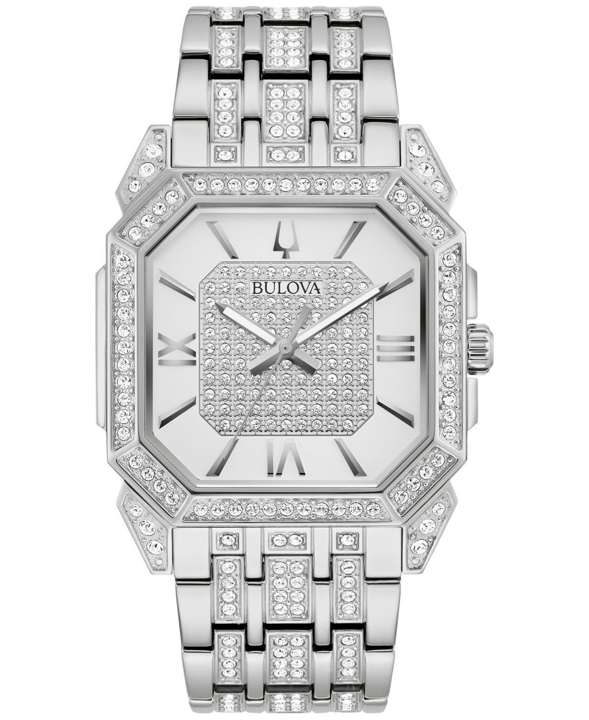 Bulova Mens Crystal Pave Two Tone Bracelet Watch Product Image