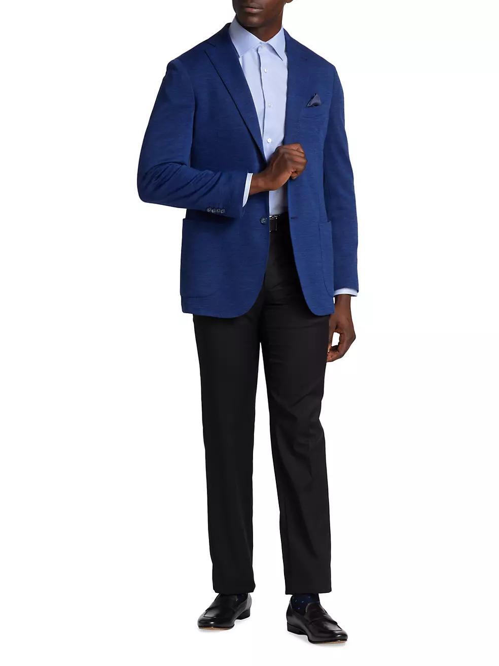 COLLECTION Heathered Wool Sport Coat Product Image