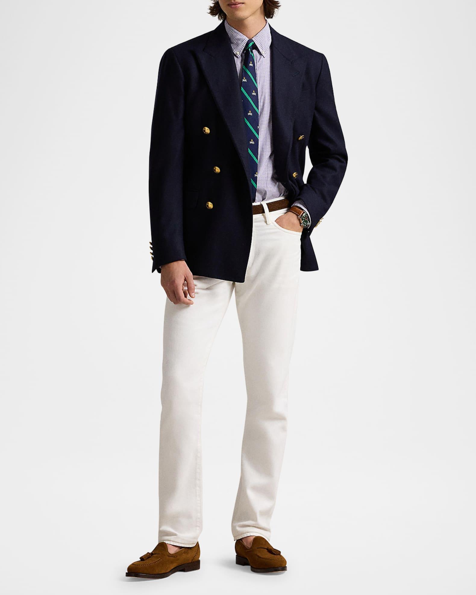 Men's Classic-Fit Check Poplin Sport Shirt Product Image