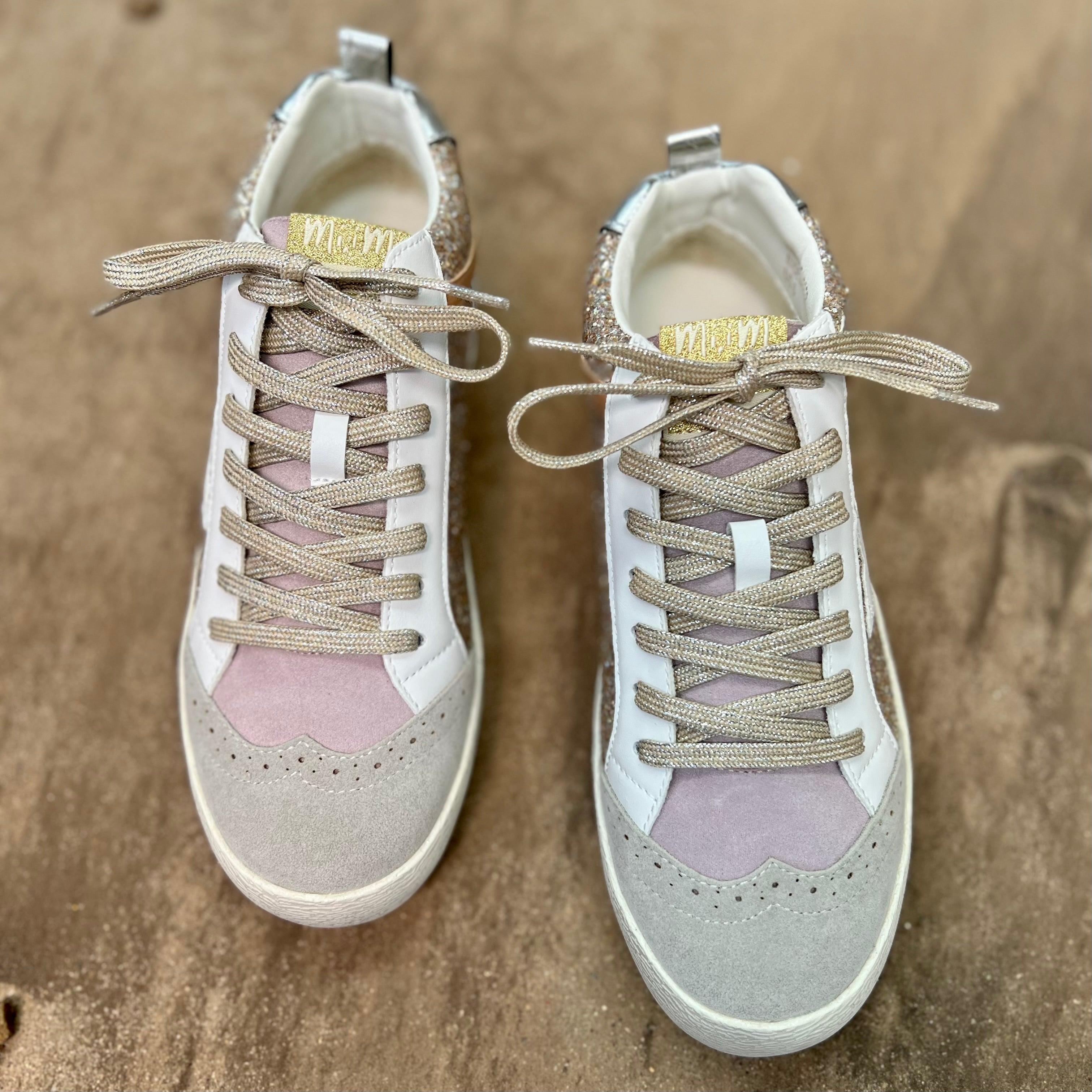 Oxford Lilacs & Gold Sneakers* Product Image